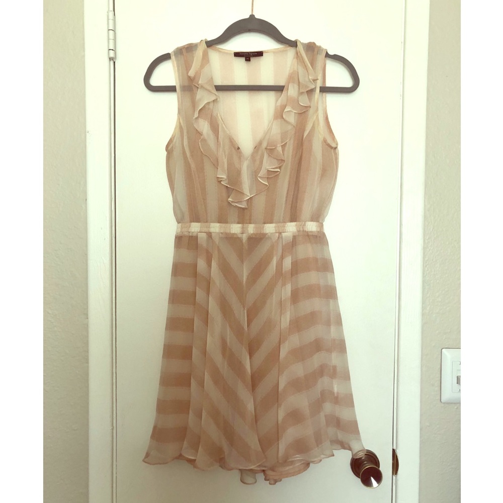 Nanette Lepore Striped Ruffle Dress